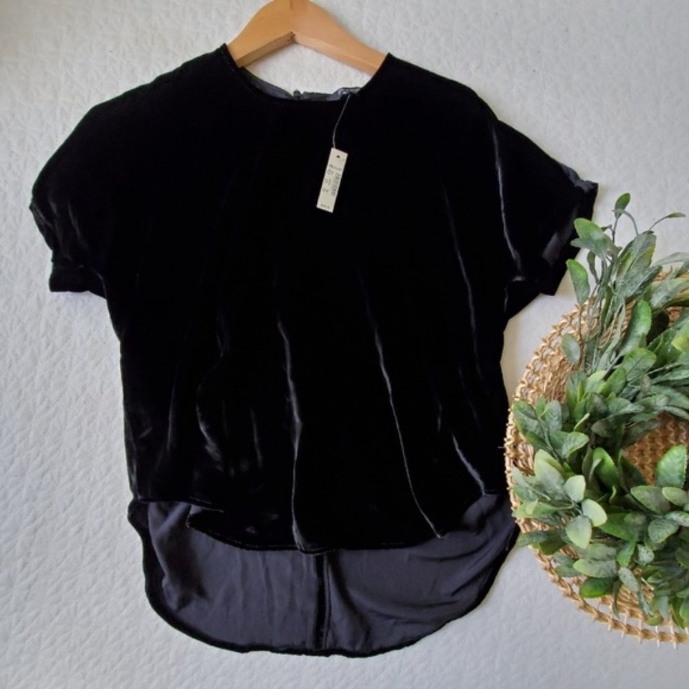 Silk velvet t shirt